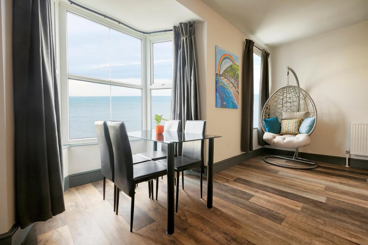 Seafront Apartment With Balcony, Parking And Sea Views Aberystwyth Ngoại thất bức ảnh